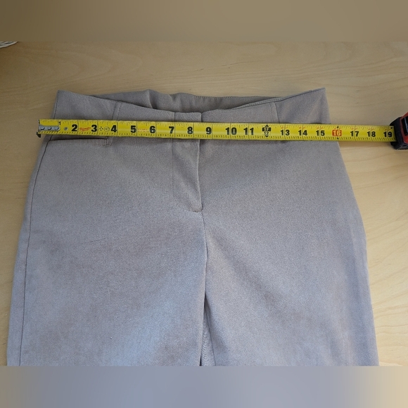 LE CHÂTEAU Vintage Y2K 2000 Flare Suede Effect Women Pants Size 11 Western Boho - Picture 10 of 14